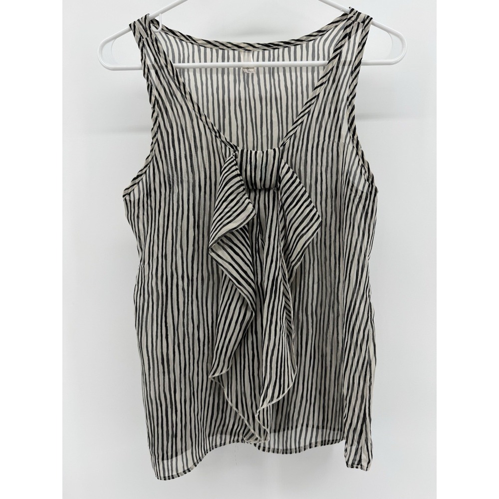 Chocolate USA Women's Blouse Top Zebra Print Striped Bow Casual Size Medium